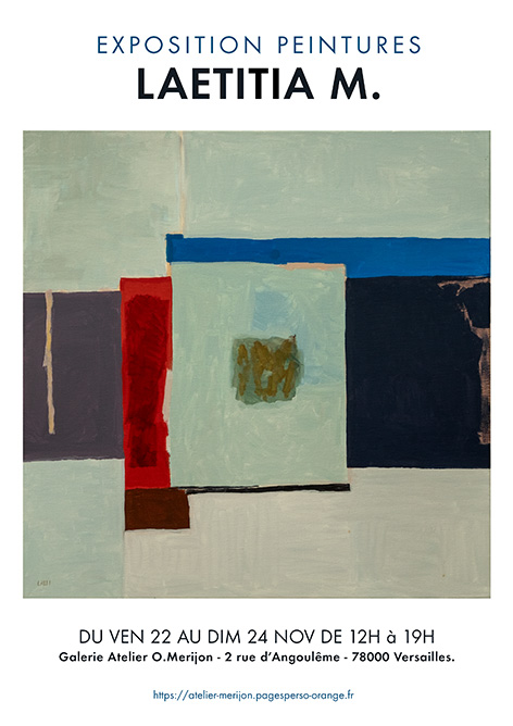 Exposition de Laetitia Mérijon, "Inside Out" à l'atelier O.Mérijon de Versailles, novembre 2019