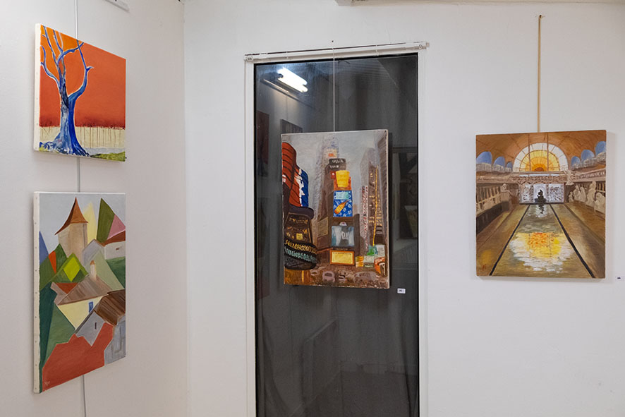 Exposition en 2020 de Brigitte Gins dans le cadre de l'association Atelier-Mérijon à Versailles.