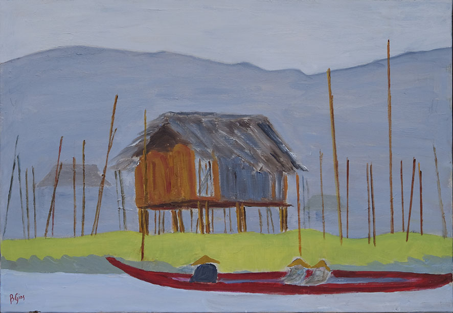 Exposition en 2020 de Brigitte Gins dans le cadre de l'association Atelier-Mrijon  Versailles.