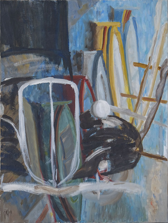 Exposition en 2020 de Brigitte Gins dans le cadre de l'association Atelier-Mrijon  Versailles.