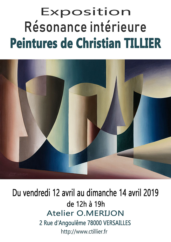 Exposition à l'atelier O.Mérijon de Christian Tillier en avril 2019