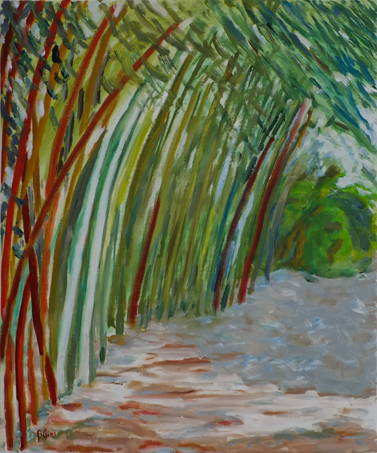 Exposition en 2020 de Brigitte Gins dans le cadre de l'association Atelier-Mérijon à Versailles.